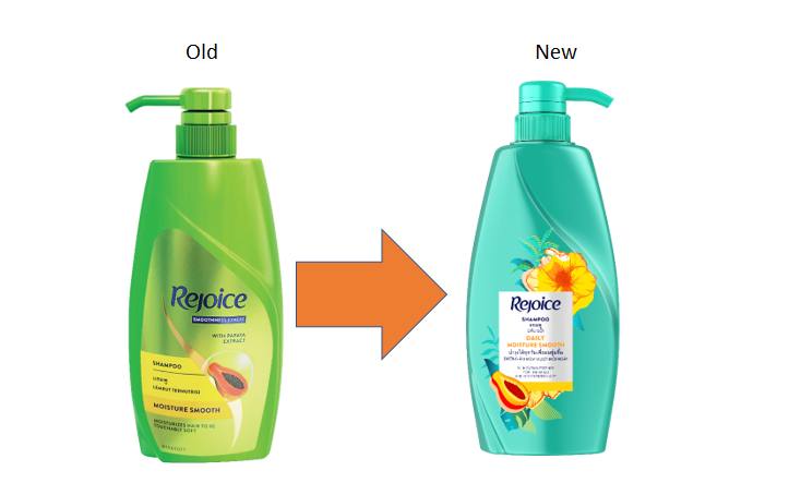 សាប៊ូកក់សក់ Rejoice មានចំណុះ 600ml