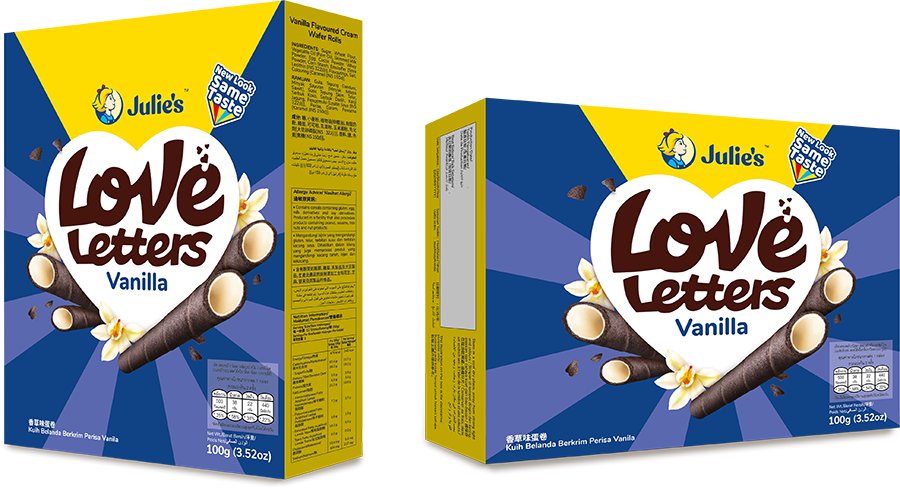 នំ Love Letters Vanilla មានចំណុះ 100g