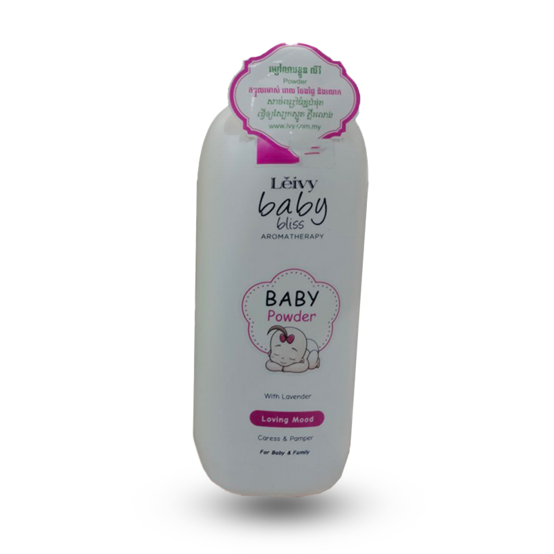 ម្ស៉ៅក្មេង Leivy baby powder​  មានចំណុះ 300g