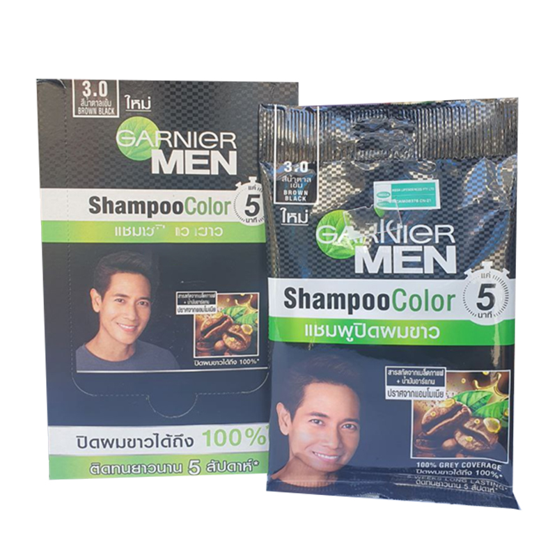 ​សាប៊ូកក់សក់ឲ្យខ្មៅសក់ garnier men