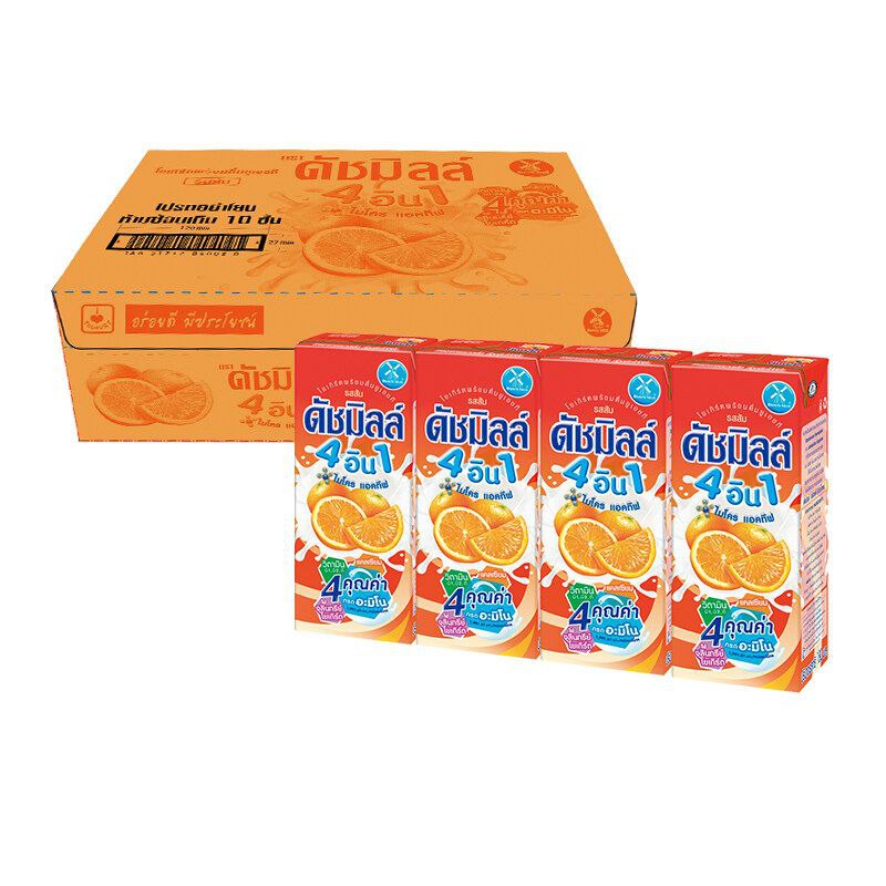 ទឹកដោះគោ Dutch Milk (កេស)​ មានចំណុះ 180ml