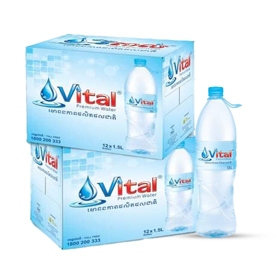 ទឹកបរិសុទ្ធ Vital 24 x 500ml