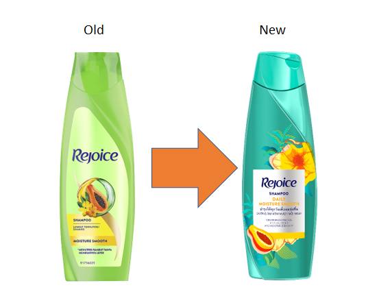 សាប៊ូកក់សក់ Rejoice មានចំណុះ 340ml