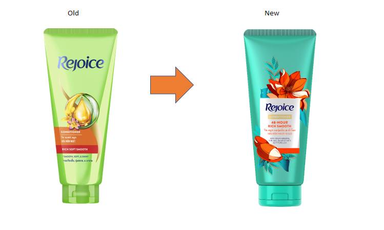 សាប៊ូកក់សក់ Rejoice មានចំណុះ 160ml