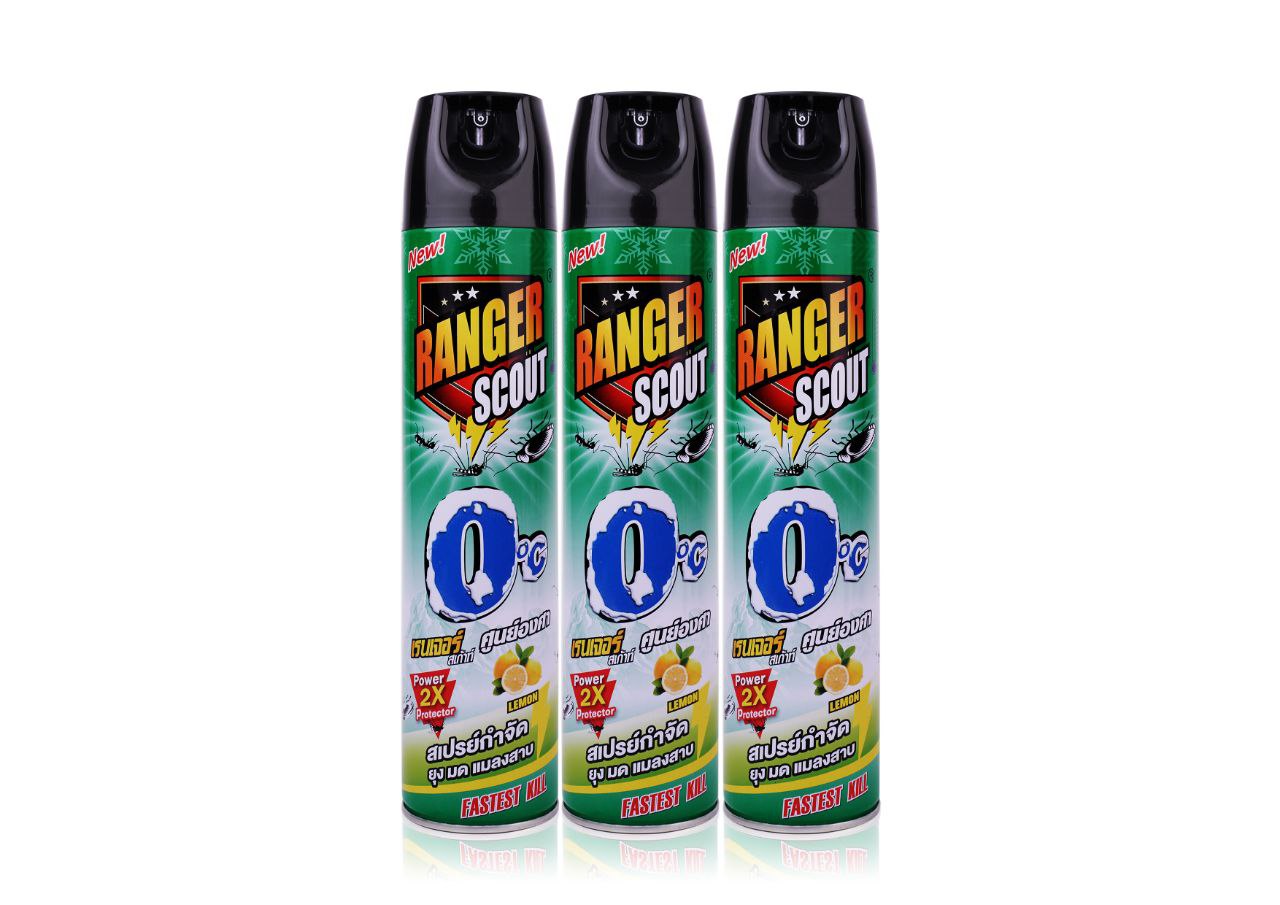 ថ្នាំបាញ់មូស Ranger Scout មានចំណុះ (600ml x 3)