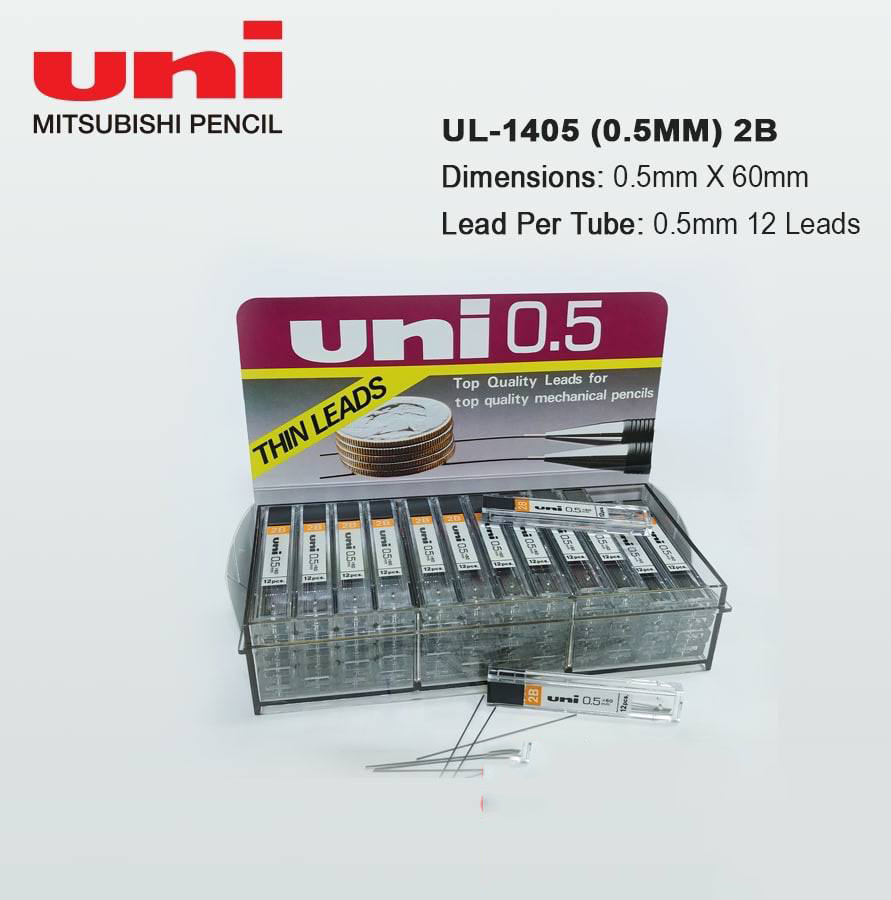 បណ្ដូលខ្មៅដៃ Uni Lead  (12ដើម)